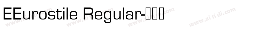 EEurostile Regular字体转换